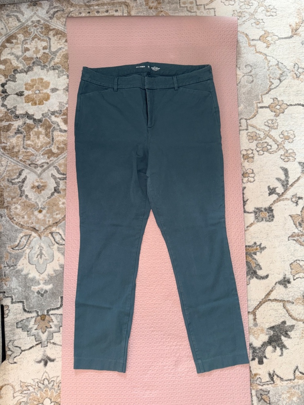 Old Navy Dark Teal Slim Ankle Pants